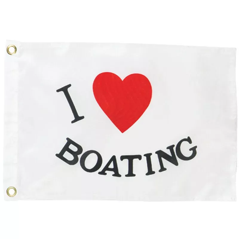 "I Luv Boating" Flag - Harbor Marine Deals
