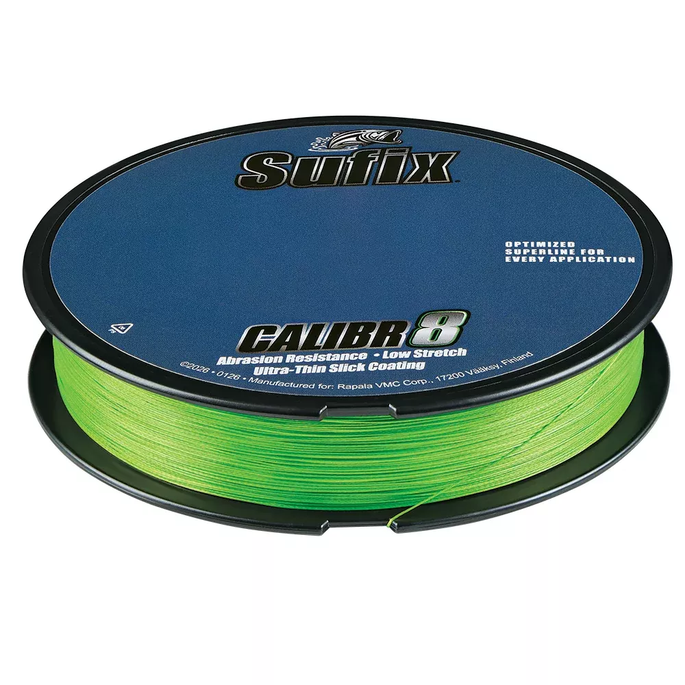 Sufix Calibr8 Braid 150yds 40lb - Neon Lime [694-040L]
